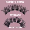 Individual Lashes QUEWEL DIY Cluster Lashes Individual Eyelashes C Curl Eyelashes Individual Volume False Eyelashes Soft & Light Segmented Eyelashes For Makeup Home Use(Honey01-C-MIX8-16mm)