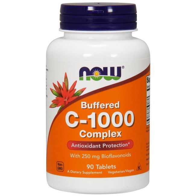 NOW Foods Vitamin C-1000 Complex, Buffered, 90 Tablets