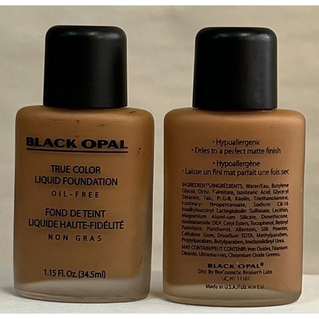 2  Black Opal True Color Liquid Foundation 1.15 oz COCOA CREME