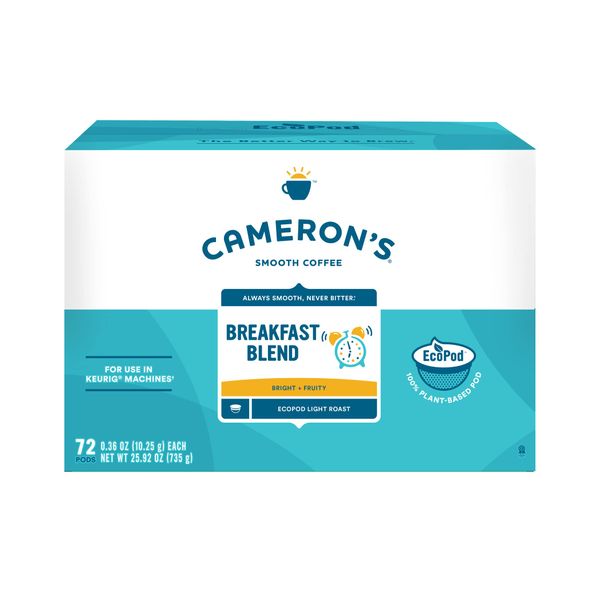 Cameron's Coffee Single Serve Pods, Breakfast Blend, 72 Count (Pack of 1)