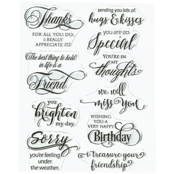 Penny Black Clear Stamps 5"X7"-Special Thoughts
