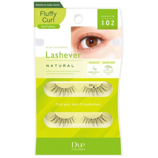 D-UP EYELASHES Lashever Natural 102