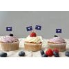 JBCD South Carolina Toothpick Flag Mini Small Cupcake Topper Flags, 100 pcs