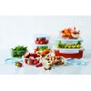 WILTSHIRE 950ml Round Glass Storage Container (No dividers)