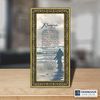 Crossroads Home Décor Footprints in the Sand Inspirational Wall Art - Christian Gift for Men & Women - Baptism Wedding Sympathy Religious Occasion - 7703R