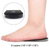 Dr.Foot Adjustable Orthopedic Heel Lift Inserts, Height Increase Insole for Leg Length Discrepancies, Spurs, Heel Pain, Sports Injuries, Achilles Tendonitis (Black, 3 Layers - L)