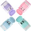 4 PCS Manual Pencil Sharpener with Eraser, Double Hole Multicolored Sharpener wi