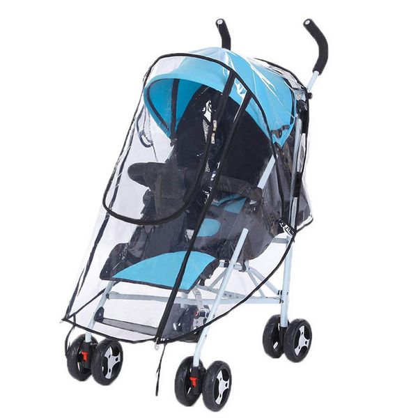 nuosen Universal Baby Stroller Rain Cover, Baby Buggy Rain Cover For Pushchair Pram with Zip Wind Dust Shield