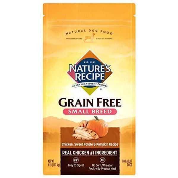 Nature's Recipe Grain Free Small Breed Dry Dog Food, Chicken, Sweet Potato &