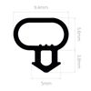 ExtrudaSeal B338 (White) Bubble Gasket Replacement Window Door Draught Excluder Seal - 6m