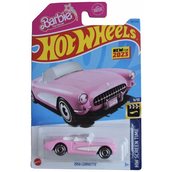 Hot Wheels 1956 Corvette, HW Screen TIme 9/10 [Pink] 183/250