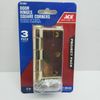 ACE Door Hinges Square Corner   3" Bright Brass   #5019881  3 PACK