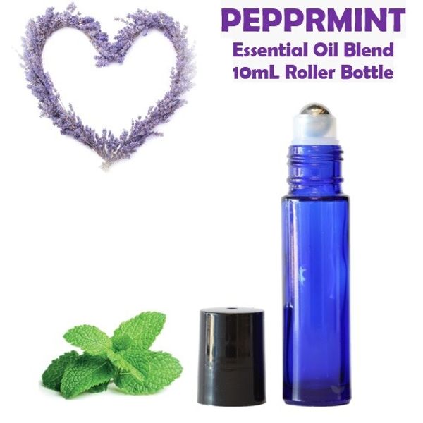 PEPPERMINT AROMATHERAPY Blend, UPLIFTING, ENERGY, Calm upset Stomach,Quick cool!