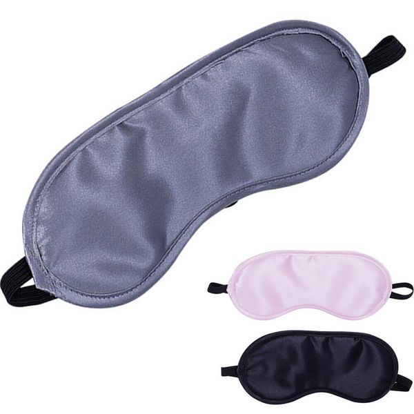 1 Pc Travel Sleeping Relax Silk Eye Mask Soft Padded Shade Cover Blindfold