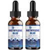 Methylene Blue 2oz – USP Grade 1% – 2-Pack | with Alpha GPC, Lion’s Mane & Bacopa | Cognitive Support for Focus, Memory & Brain Function