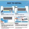 Air Vent Filter Kit Electrostatic Roll, Cut to Fit All Floor Registers,Grilles