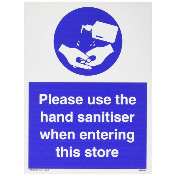 Please use the hand sanitizer