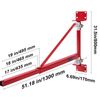 Electric Hoist Support Arm Swinging Holder Scaffold Pole 1320 lbs Max Load
