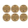 Corkology Owls Coaster Set, Cork