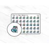 2828~~Washing Machine Planner Stickers.