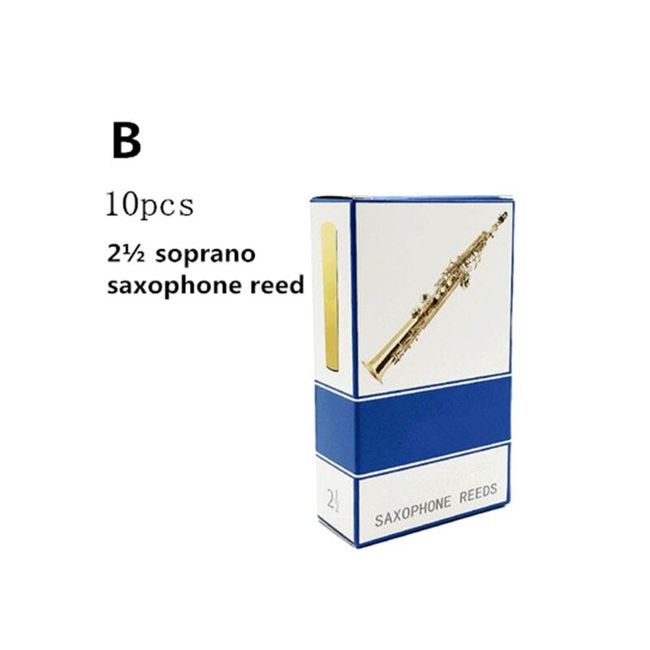 10pcs Alto Sax Saxophone Reeds Strength 2.5 Soprano Sax Reed