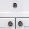LONTAN Pack of 4 Cabinet Knobs Vintage Black Furniture Knobs Oil Rubbed Bronze - Drawer Knobs for Cupboard