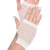 Stylish White Short Fishnet Gloves (2 Pcs) - One Size Fits Most - Trendy, Comfortable, & Versatile Accessory