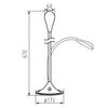 7W LED Table Desk Bedside Lamp Warm White On Switch Dimmable 4 Brightness Level DImming Mode Adjustable Arm Flexible Reading Study Light (White)