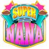 CafePress Pink Super Nana Rectangle Bumper Sticker Car Decal