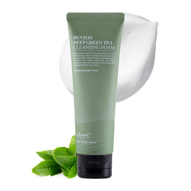 Benton Deep Green Tea Cleansing Foam 120g - Yeşil Çay Temizleyici