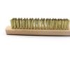 Brass Brush,Soft Brass Bristle Wire Brush,Wire Scratch Brush with 10" Beechwood Handle