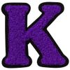 MINODA P50I5737 Alphabet K Chenille Iron Patch