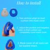 4 Pack CPAP Mask Liners + 4 Pack CPAP Strap Covers Compatible with F20 Full F...