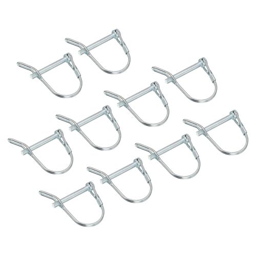 uxcell 10Pcs 3/16" Dia Trailer Coupler Pin, 1-5/8" Long Coupler Pin Shaft Locking Pin, Round Pto Pin for Farm Trailers Wagons Lawn Hitches and Garden