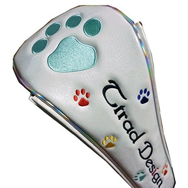 Paw Golf Utility Magnetic Head Cover (White/Sax)