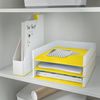 Leitz A4 Letter Tray, White/Yellow, WOW Range, 53611016