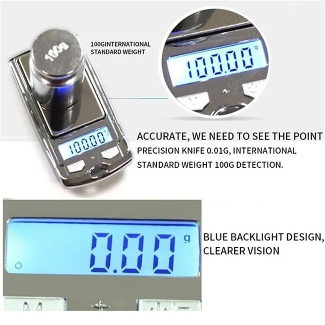 Weigh Gram Scale Digital Pocket Scale, 100g by 0.01g, Digital