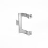Shower Door Handle Chrome with Towel Bar Insert post 2-1/16in Centers Pair