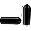 4mm Black Environmental Protection PVC Thread Protector (100pcs in a bag)