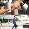Kalsey 2 Pieces Stainless Steel Rectangular Hip Flask, 6 oz, Silver, Polished