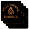 Purdue Boilermakers Low Profile Novelty Cork Coaster Set