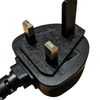 UK Plug Earth Pin Repair Plates, 3 Shapes Pack, PLA Material, Black (Triangle)