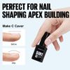 TOMICCA 5 in 1 Builder Nail Gel- Builder Base Strengthening Clear Nail Gel for Hard Strong Nails Tips & Extensions,Clear Builder Gel for Nails Repair,Nail Art Decoration Easy to Shape(Clear 15ML)