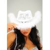 Struts Womens Its My Birthday White Fluffy Cowboy Hat