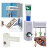 Toothpaste Dispenser + 5 Toothbrush Holder Set Wall Mount Stand US Seller