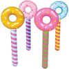 Large Inflatable Donut Lollipops (About 36") Inflate (Four Pack - 4 Styles)