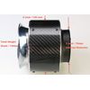 3" / 76mm Carbon Air Filter Stainless Mesh Intake Powerflow Unit - Funnel Design