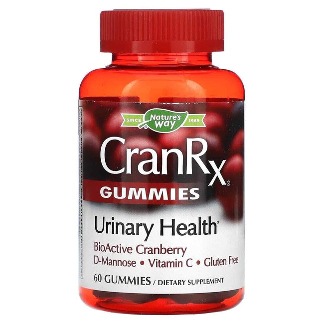 Nature's Way CranRx, Urinary Health, BioActive Cranberry, 60 Gummies