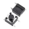 sourcing map 6x6x5mm Momentary Panel PCB Surface Mounted Devices SMT Mount 4 Pins Push Button SPST Tactile Tact Switch 50PCS