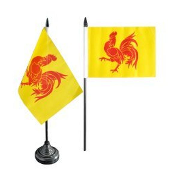 Flaggenfritze® Table Flag Belgium Wallonia 10 x 15 cm